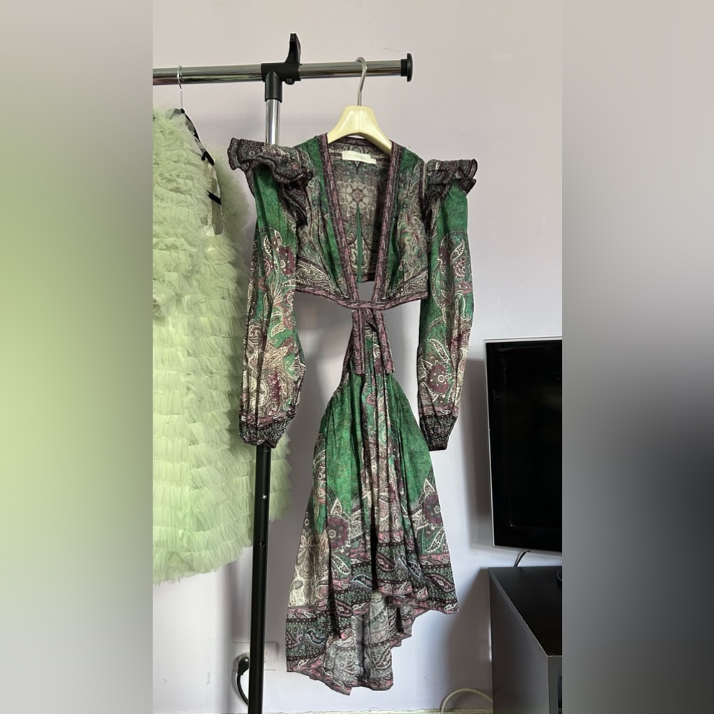 Zimmermann Cutout paisley mini dress